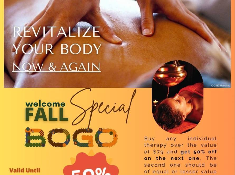 Welcome Fall Special BOGO Offer