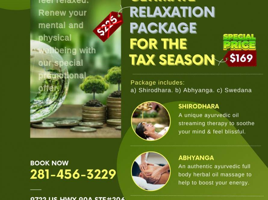 Ultimate Relaxation Package for the Tax Season